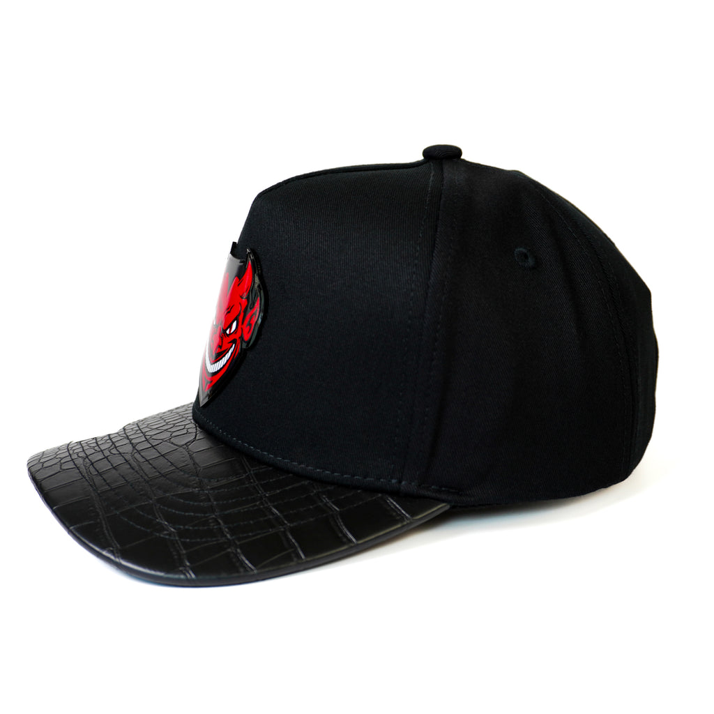 Diablo Rojo SnapBack Hat- Black Visor Snake