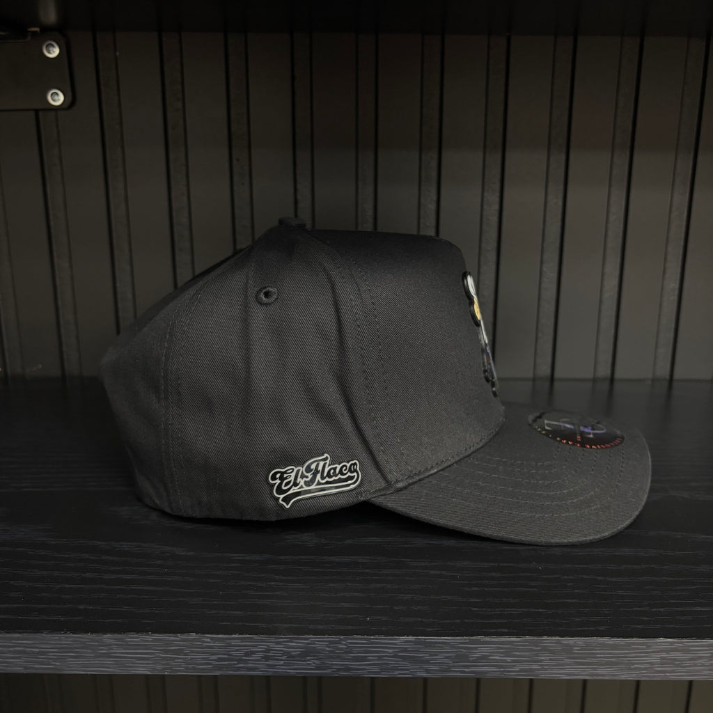 Exclusive Caps El Flaco SnapBack Hat-Gorra negra de algodón