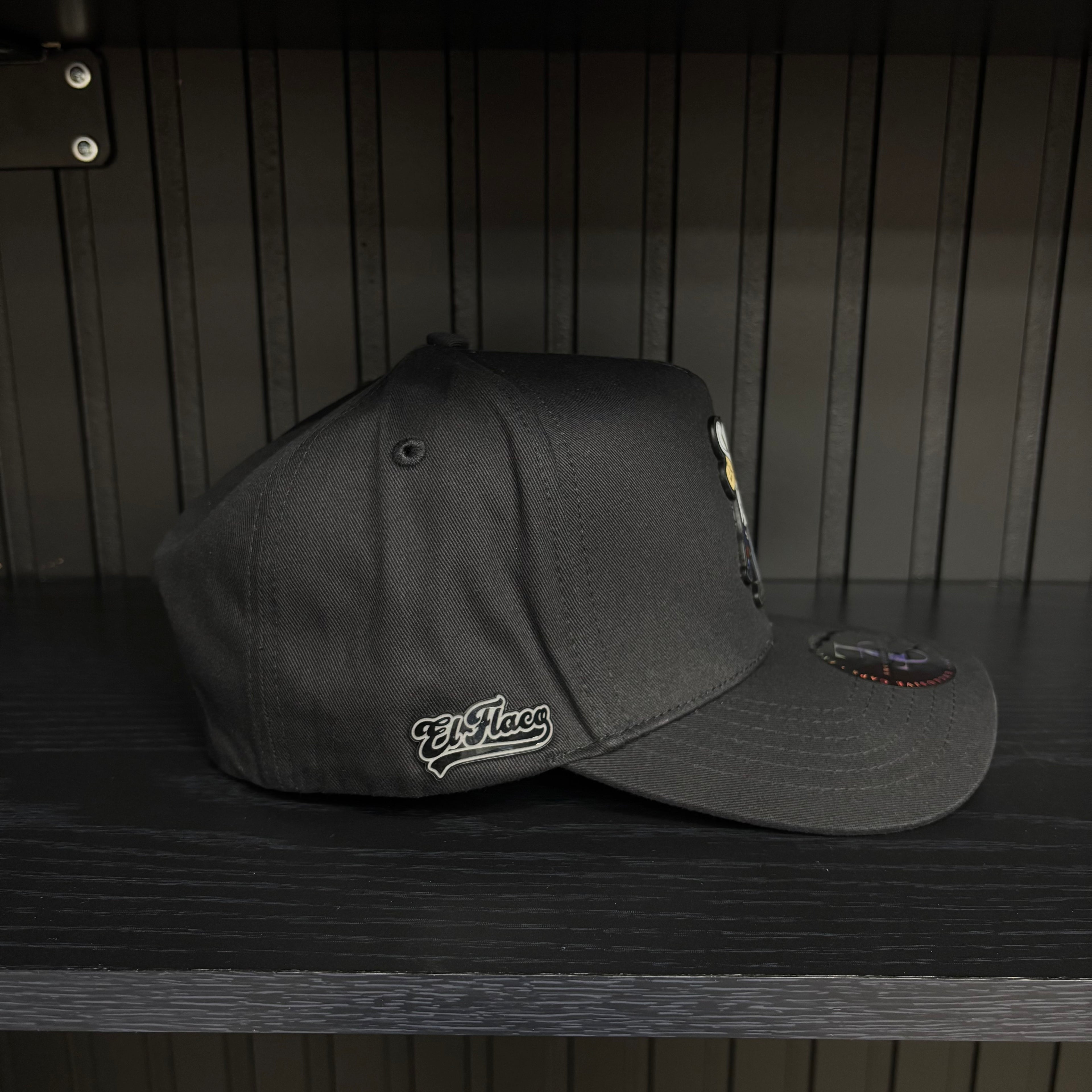Exclusive Caps El Flaco SnapBack Hat-Gorra negra de algodón