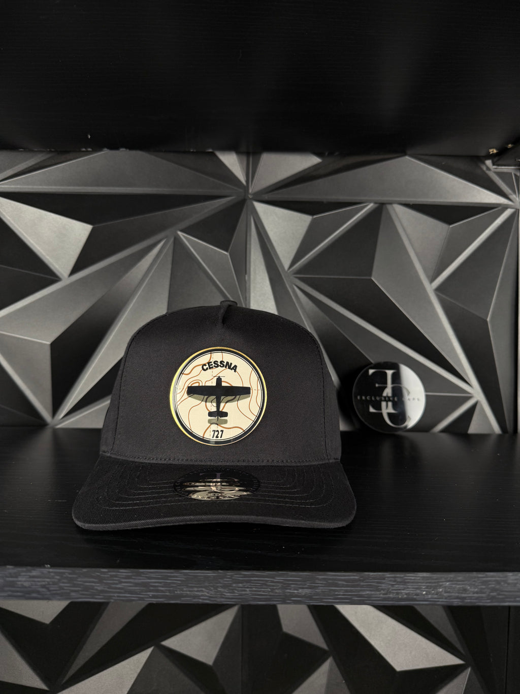 Exclusive caps Cessna 727 SnapBack hat- black
