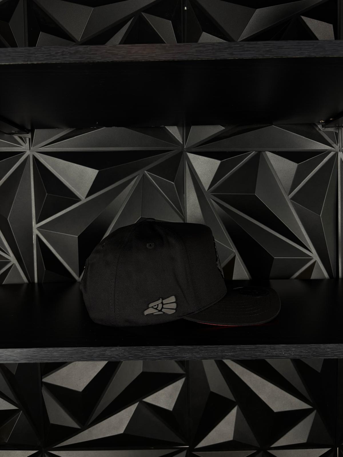 Hidalgo México estado SnapBack Hat-Black/Red Visor Cotton Cap