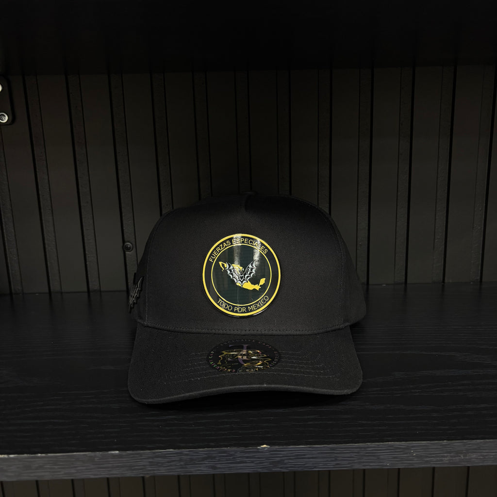 Exclusive Caps Fuerzas especiales Murciélagos SnapBack Hat-Negro