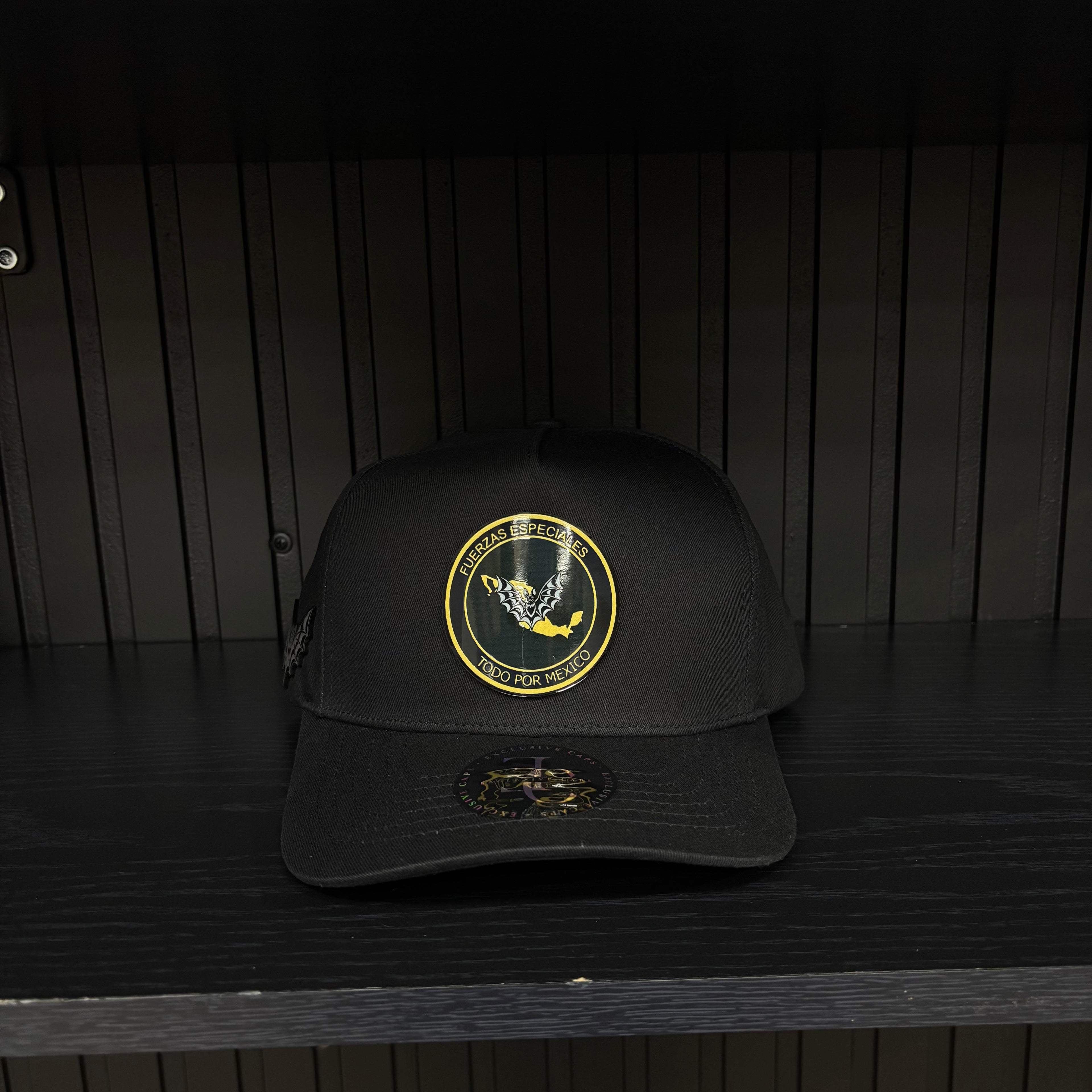 Exclusive Caps Fuerzas especiales Murciélagos SnapBack Hat-Negro