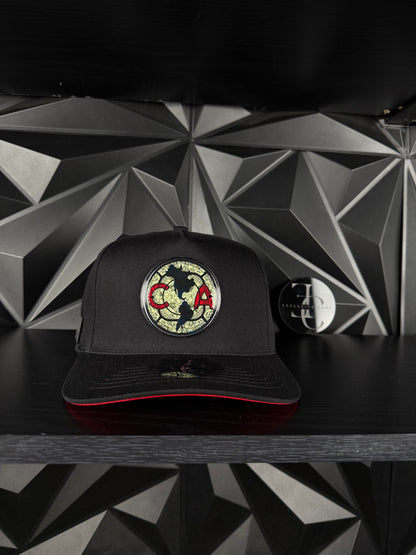 América SnapBack hat-black Black/Red Aztec Color