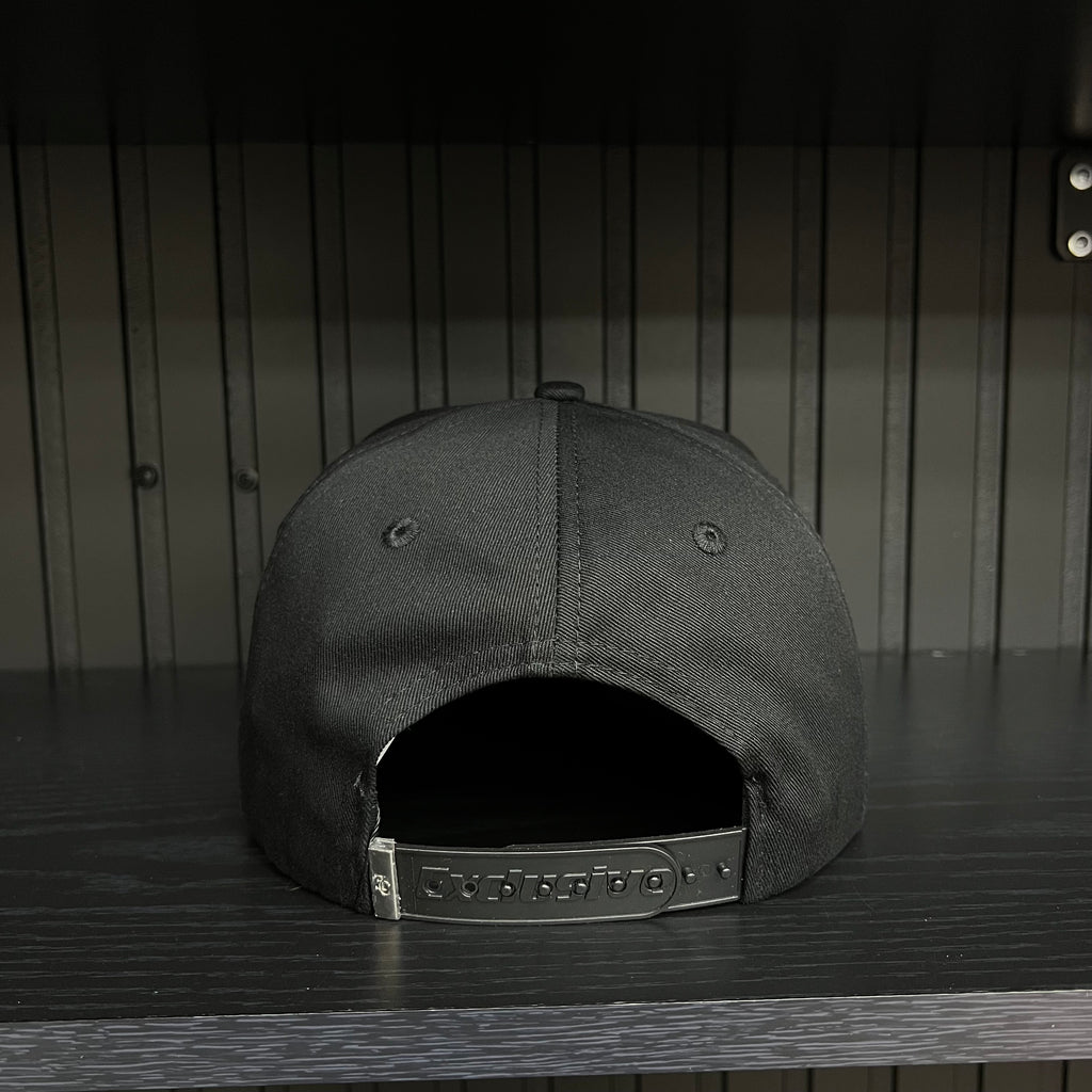 Exclusive Zacatecas Private Flight SnapBack Hat - Black/Red Cotton Cap