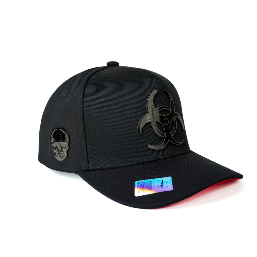 Virus Plate SnapBack Hat-Black/Red