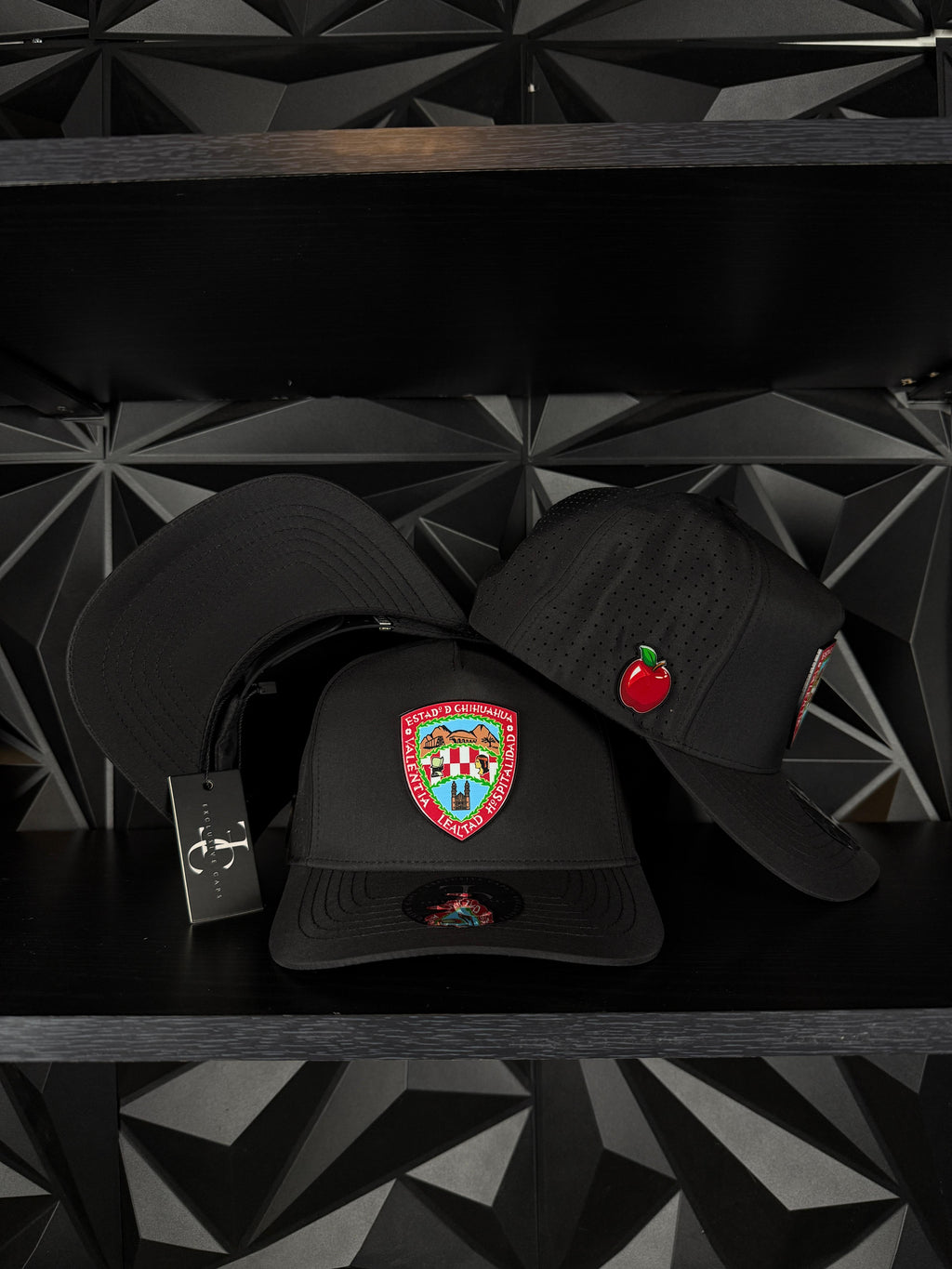 Exclusive caps Escudo de chihuahua SnapBack hat-Black Hydro