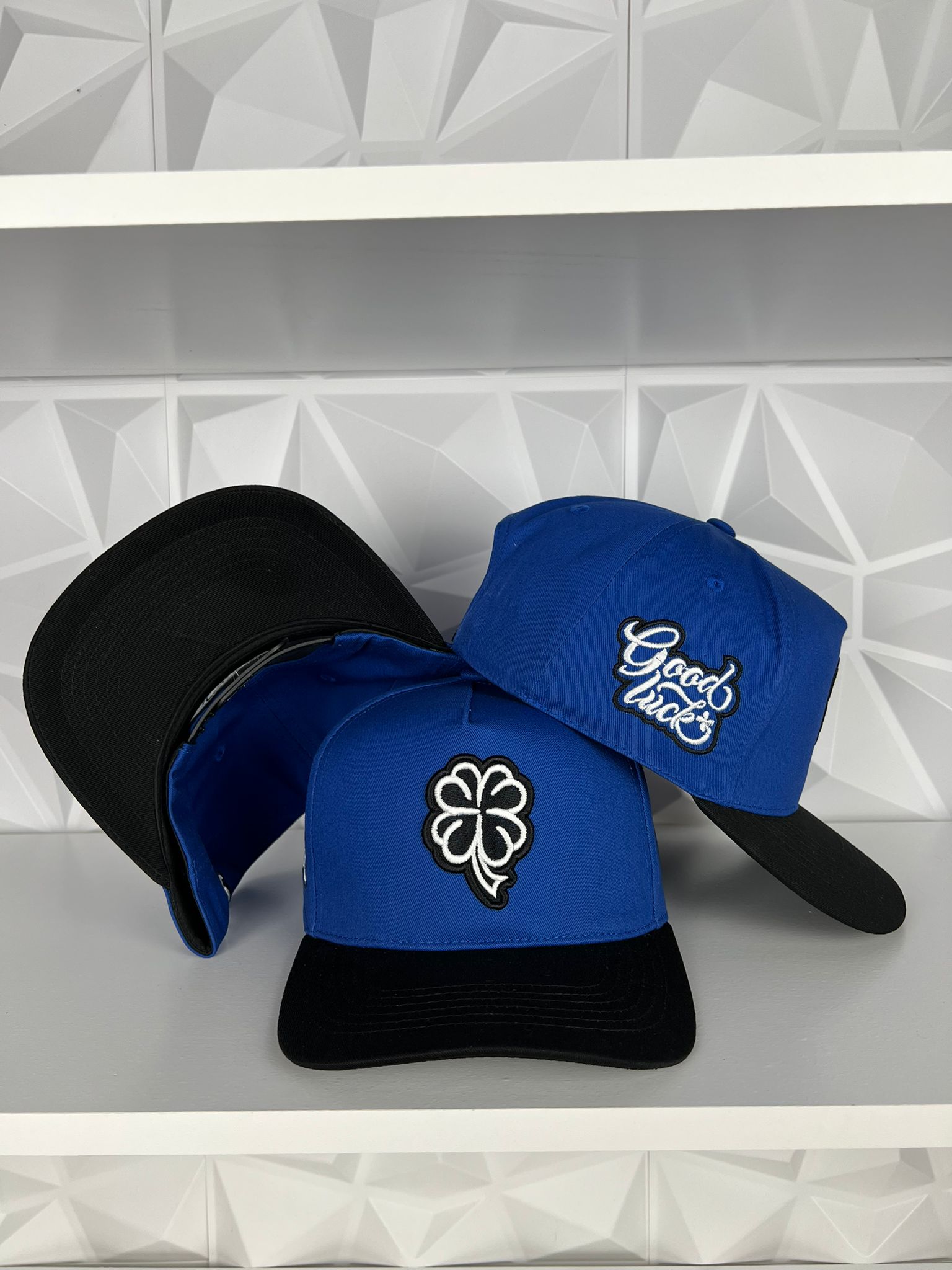 Trébol SnapBack gorra- azul