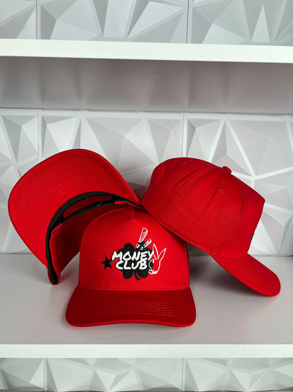 Money club SnapBack gorra-roja