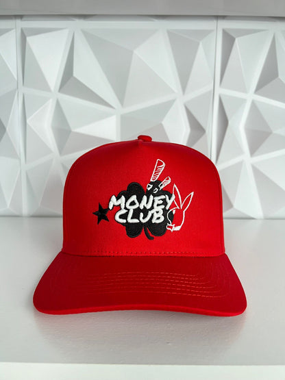 Money club SnapBack gorra-roja