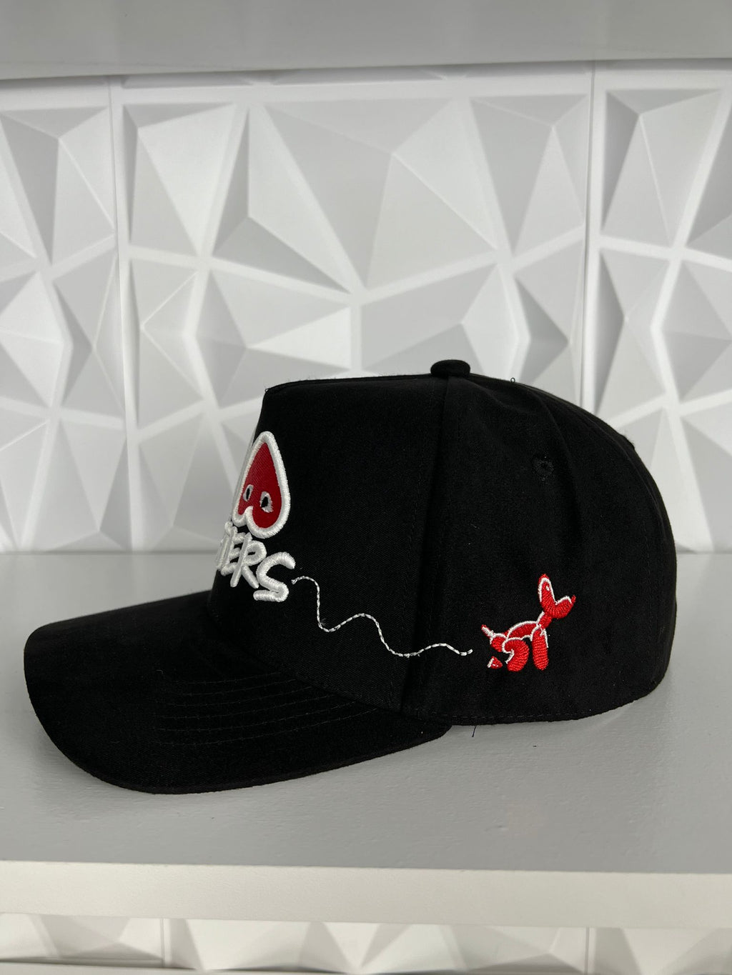 I love haters SnapBack gorra-negra gamuza
