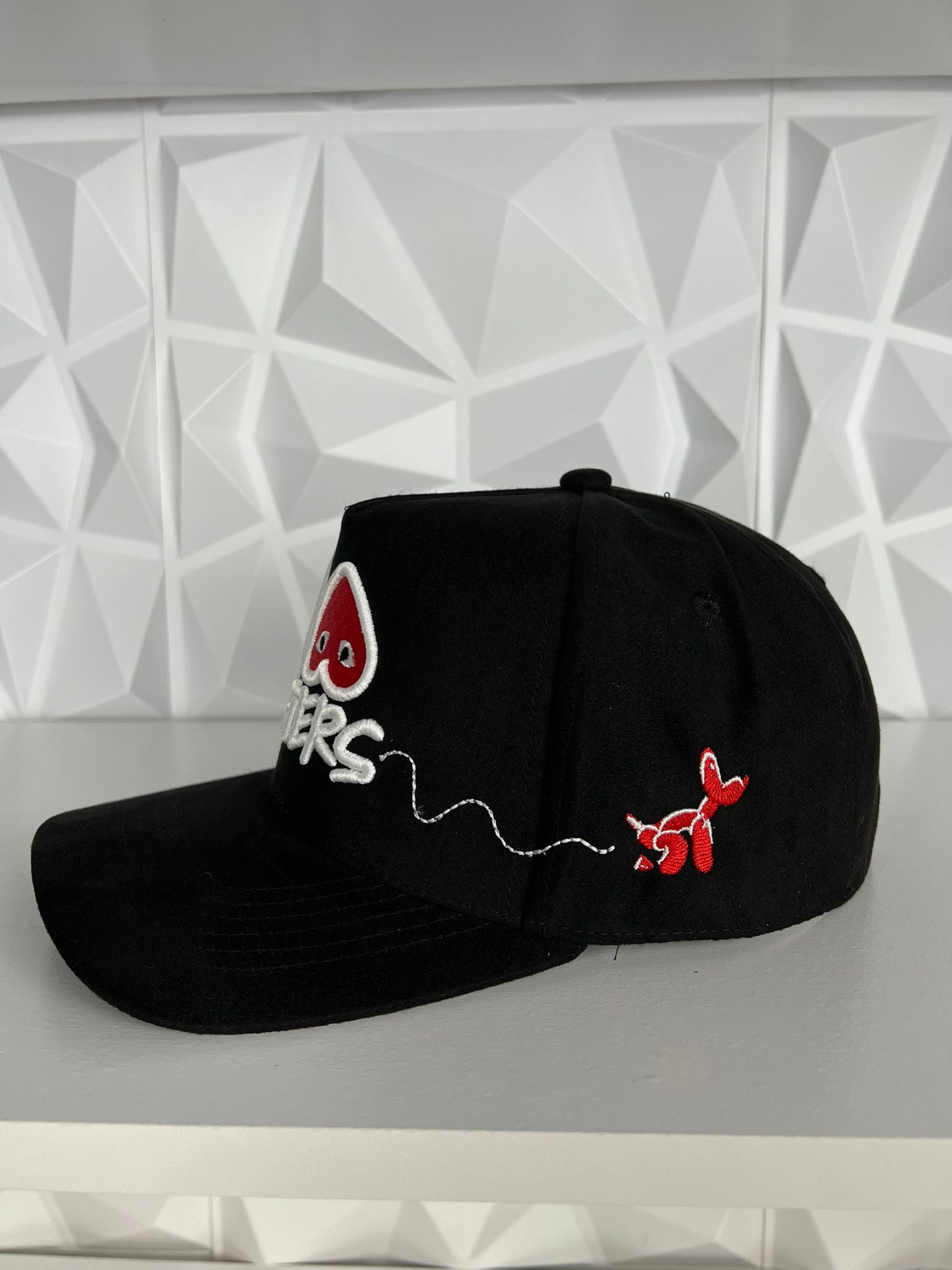 I love haters SnapBack gorra-negra gamuza