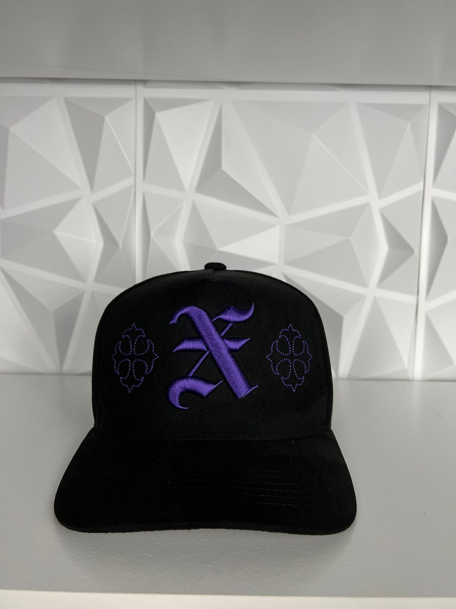 X flower’s SnapBack gorra- negra