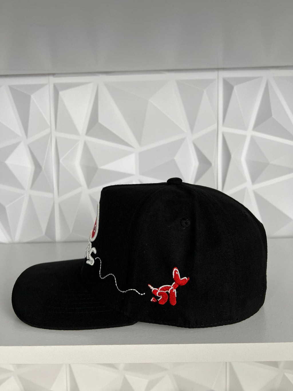 I love haters SnapBack gorra-negra gamuza