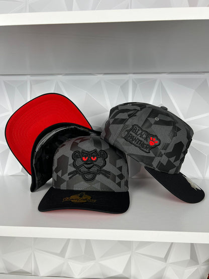 Black Panther SnapBack Hat- Grey Camo